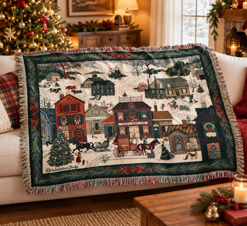 Woven coverlet of an Ellen Stouffer sampler